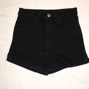BDG DENIM black jean shorts